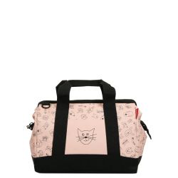 Sac de Voyage Allrounder M Kids Cats and Dogs Pink en Toile - Reisenthel
