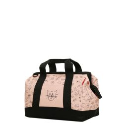 Sac de Voyage Allrounder M Kids Cats and Dogs Pink en Toile - Reisenthel