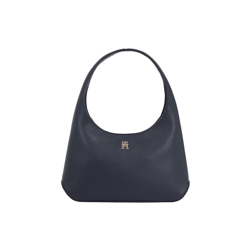 Sac Hobo à Plaque Monogramme TH Sac Hobo à Plaque Monogramme TH