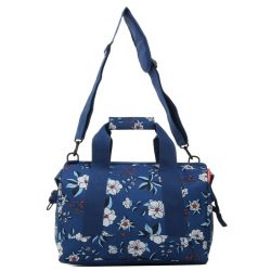 Sac de Voyage Allrounder M Garden Blue en Toile - Reisenthel