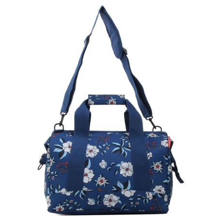 Sac de Voyage Allrounder M Garden Blue en Toile - Reisenthel
