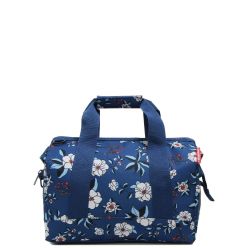 Sac de Voyage Allrounder M Garden Blue en Toile - Reisenthel