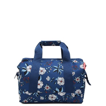 Sac de Voyage Allrounder M Garden Blue en Toile - Reisenthel
