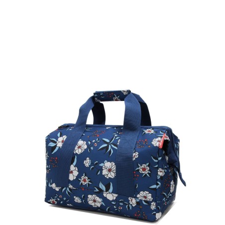 Sac de Voyage Allrounder M Garden Blue en Toile - Reisenthel