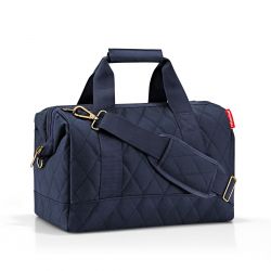 Sac de Voyage Allrounder M Rhombus Midnight Gold en Toile - Reisenthel