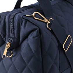 Sac de Voyage Allrounder M Rhombus Midnight Gold en Toile - Reisenthel