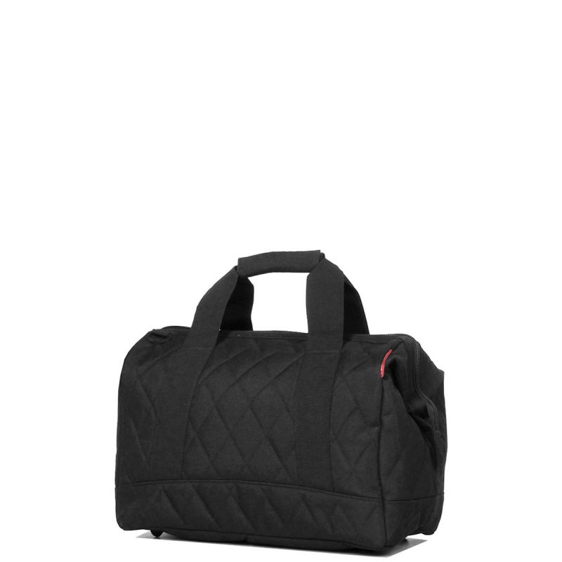 Sac de Voyage Allrounder M Rhombus Black en Toile - Reisenthel