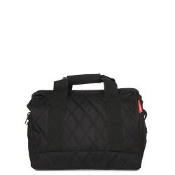 Sac de Voyage Allrounder M Rhombus Black en Toile - Reisenthel