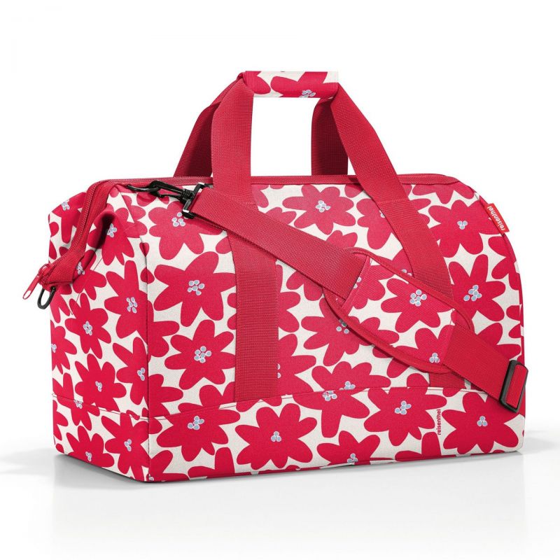 Sac de Voyage Allrounder L Daisy Red en Toile - Reisenthel