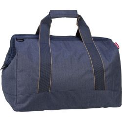 Sac de Voyage Allrounder L Herringbone Dark Blue en Toile 