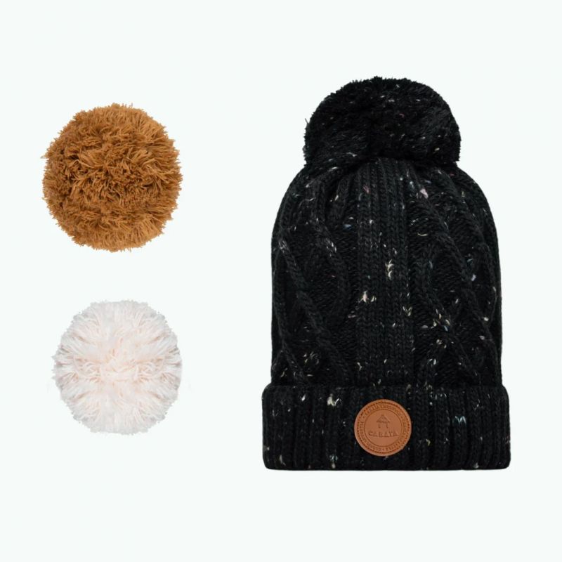 Bonnet 3 Pompons Appletini Polaire - Cabaia Bonnet 3 Pompons Appletini Polaire - Cabaia