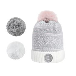 Bonnet 3 Pompons Grog Polaire - Cabaia