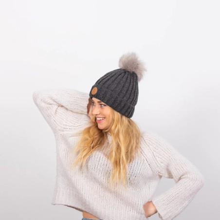 Bonnet 3 Pompons Kir Royal Polaire - Cabaia