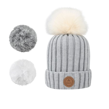 Bonnet 3 Pompons Kir Royal Polaire - Cabaia