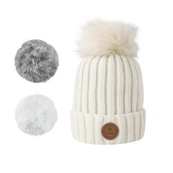 Bonnet 3 Pompons Kir Royal Polaire - Cabaia