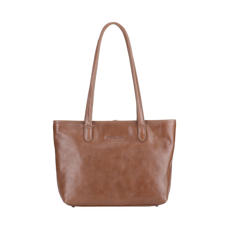 Moyen sac shopping Edith en cuir