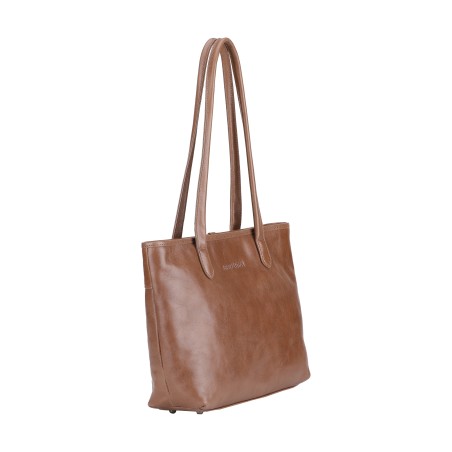 Moyen sac shopping Edith en cuir