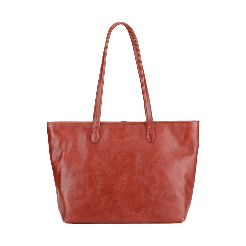 Grand sac shopping Edith en cuir