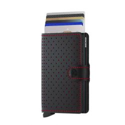 MiniWallet Perforat en Cuir Texturé - Secrid