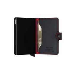 MiniWallet Perforat en Cuir Texturé - Secrid