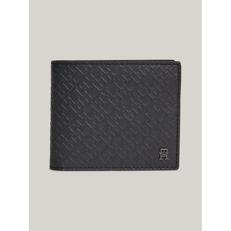 Portefeuille TH Monogram en Cuir