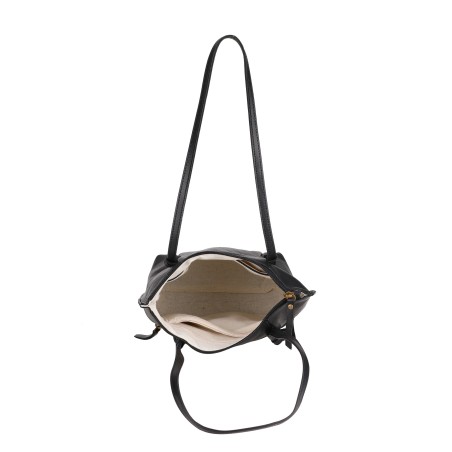 Sac shopping S en cuir