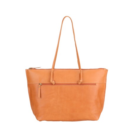 Sac shopping L en cuir