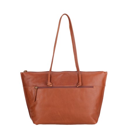 Sac shopping L en cuir