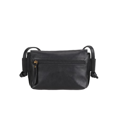 Sac bandoulière rabat S en cuir