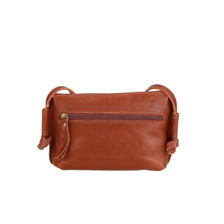 Sac bandoulière rabat S en cuir