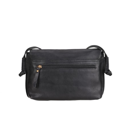 Sac bandoulière rabat M en cuir