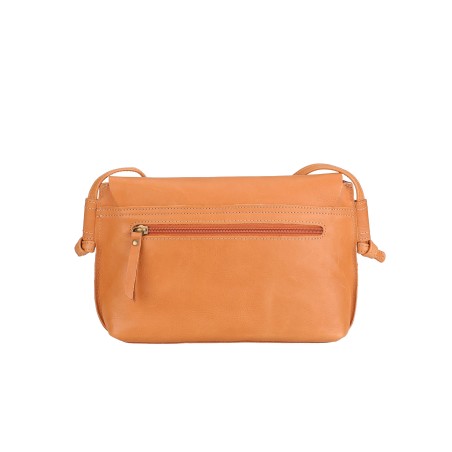 Sac bandoulière rabat M en cuir