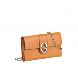 Pochette bandoulière croûte de cuir Hailey