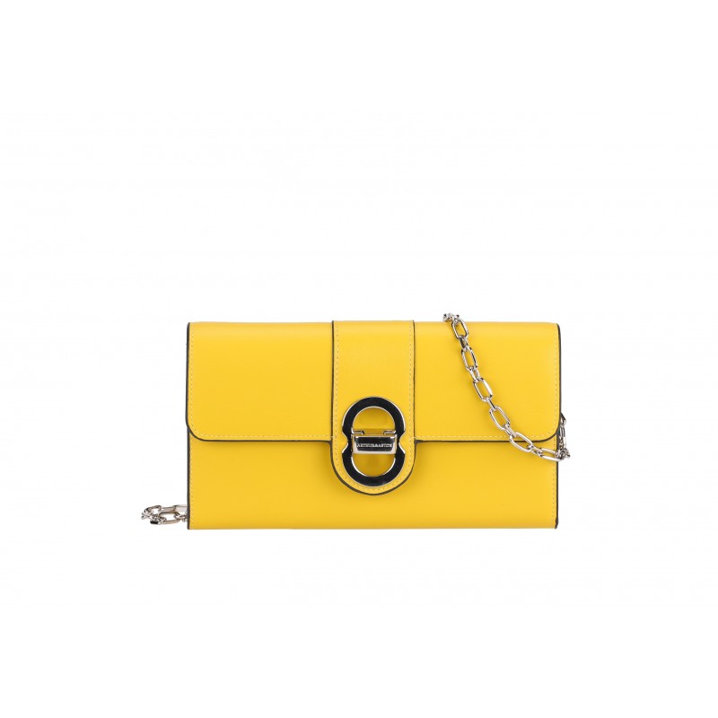 Pochette bandoulière croûte de cuir Hailey