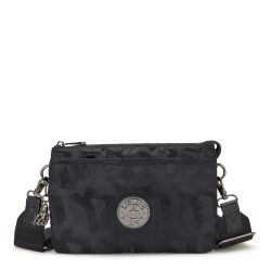 Petit Sac Bandoulière RIRI Black 3D K Jacquard en Toile - Kipling