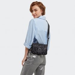 Petit Sac Bandoulière RIRI Black 3D K Jacquard en Toile - Kipling