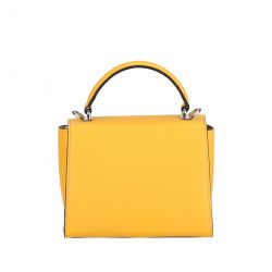 Sac à main à rabat croûte de cuir Jeanne
