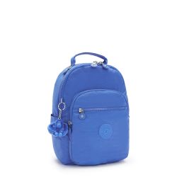 Sac à Dos Seoul S Havana Blue en Toile - Kipling