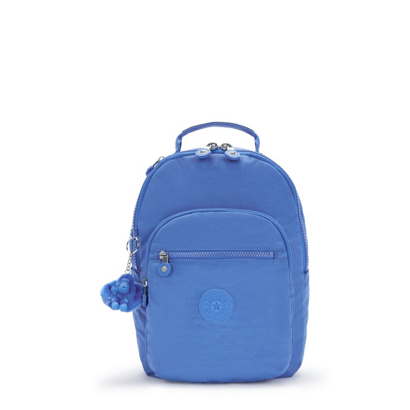 Sac à Dos Seoul S Havana Blue en Toile - Kipling Sac à Dos Seoul S Havana Blue en Toile - Kipling