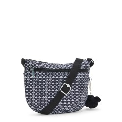 Sac Bandoulière Arto S Signature Print en Toile - Kipling