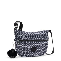 Sac Bandoulière Arto S Signature Print en Toile - Kipling