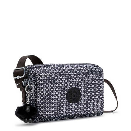 Sac Travers Abanu M Signature Print en Toile - Kipling