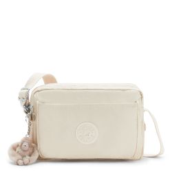 Sac Travers Abanu M Beige Pearl en Toile - Kipling