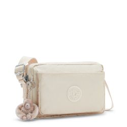 Sac Travers Abanu M Beige Pearl en Toile - Kipling