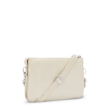 Petit Sac Bandoulière RIRI Beige Pearl en Toile - Kipling