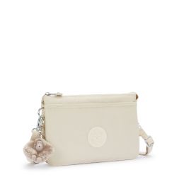 Petit Sac Bandoulière RIRI Beige Pearl en Toile - Kipling