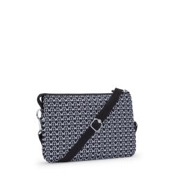 Petit Sac Bandoulière Signature Print en Toile