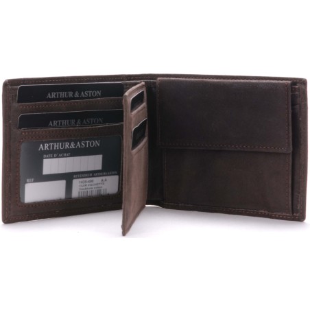Portefeuille Italien en Cuir Vieilli - Arthur & Aston