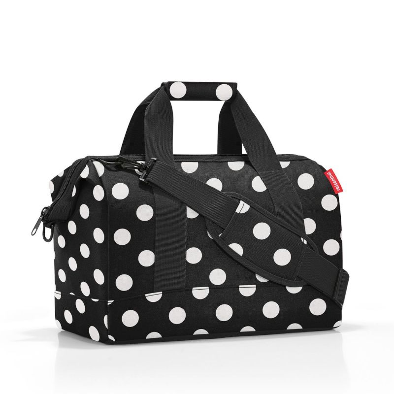 Sac de Voyage Allrounder M Dots White en Toile - Reisenthel Sac de Voyage Allrounder M Dots White en Toile - Reisenthel