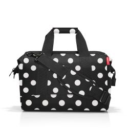 Sac de Voyage Allrounder M Dots White en Toile - Reisenthel